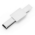 Stainless Steel Engravable Rectangle Infinity Tie Bar